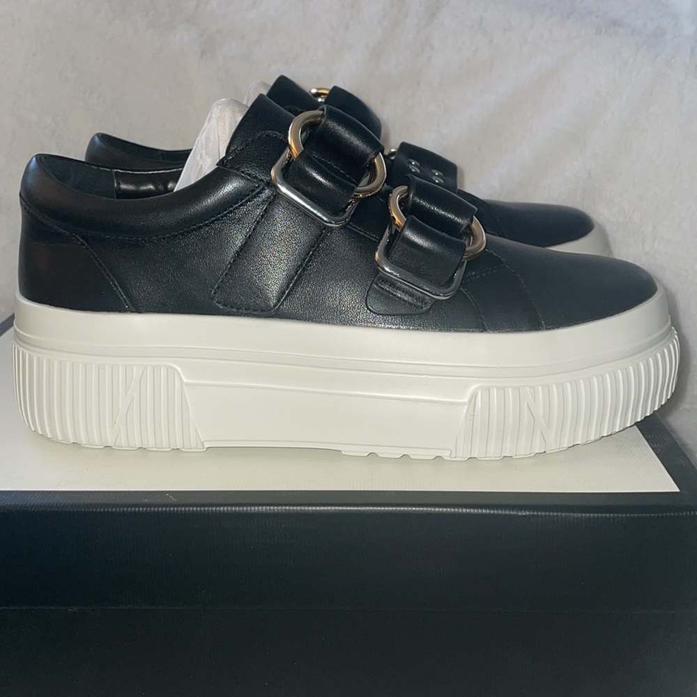NWT J/SLIDES WALDO Black Leather Sneaker - Picture 8 of 16